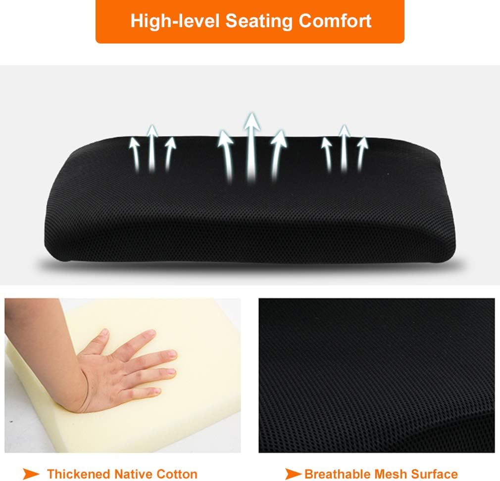 Ergonomic Office Chair Home Desk Chair Task Mesh Computer Chair Gaming with Back Lumbar Support Armrest Modern Swivel Modern Adjustable Rolling Executive Mesh Chair for Women Men (Black)