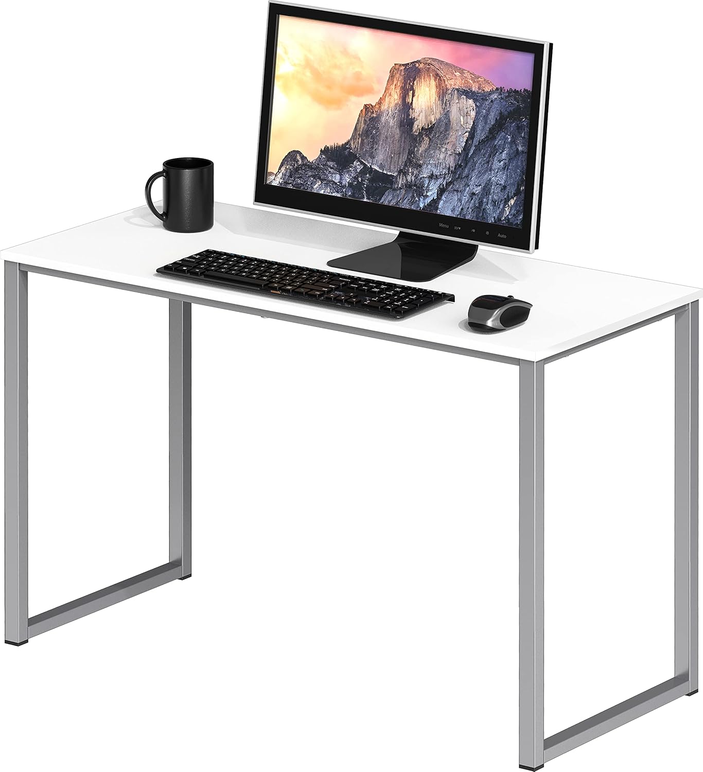 SHW Mission 48-Inch Home Office Computer Desk, Black