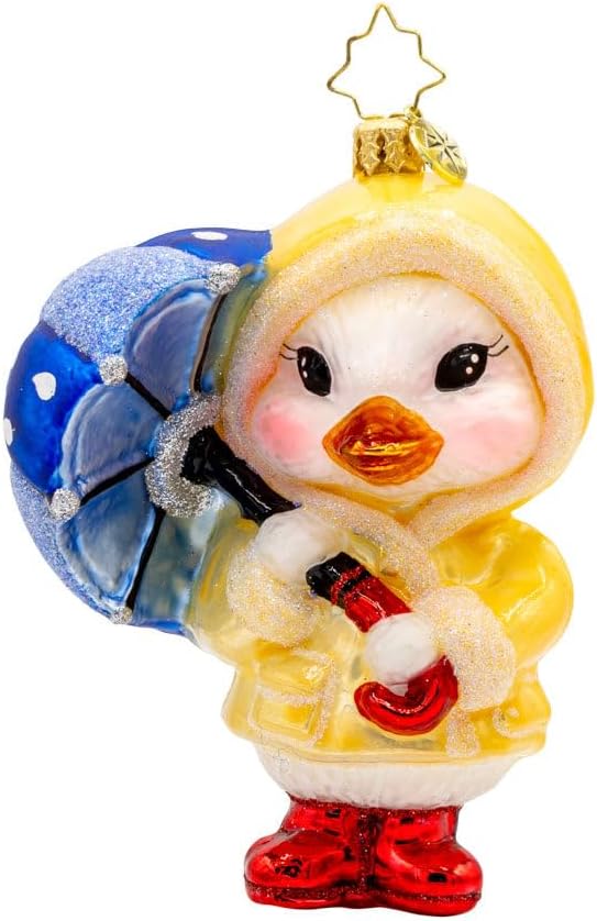 Christopher Radko Hand-Crafted European Glass Christmas Tree Decorative Ornament, Festive Fox