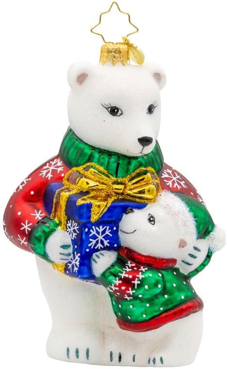 Christopher Radko Hand-Crafted European Glass Christmas Tree Decorative Ornament, Festive Fox