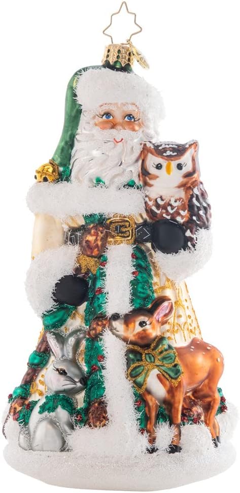 Christopher Radko Hand-Crafted European Glass Christmas Tree Decorative Ornament, Festive Fox