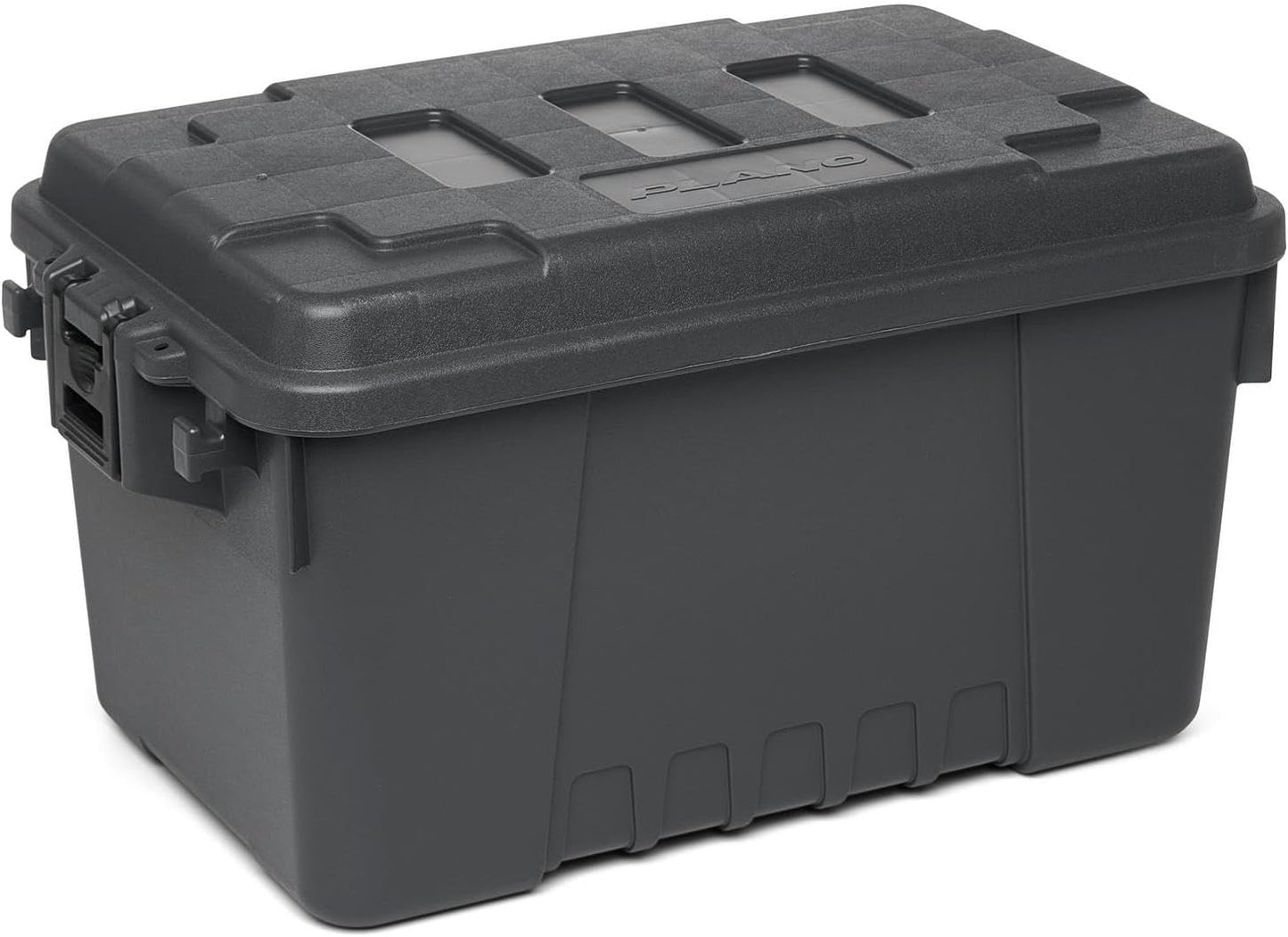 Plano Sportsman Trunk with Wheels, Black, 108-Quart, Lockable Storage Box, Rolling Sportsman Trunk, Hunting Gear and Ammunition Bin, Heavy-Duty Containers for Camping, Large