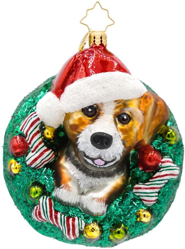 Christopher Radko Hand-Crafted European Glass Christmas Tree Decorative Ornament, Festive Fox