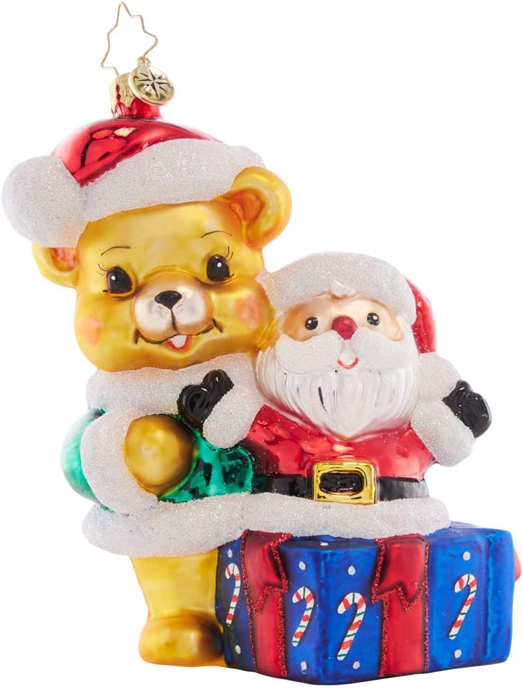 Christopher Radko Hand-Crafted European Glass Christmas Tree Decorative Ornament, Festive Fox