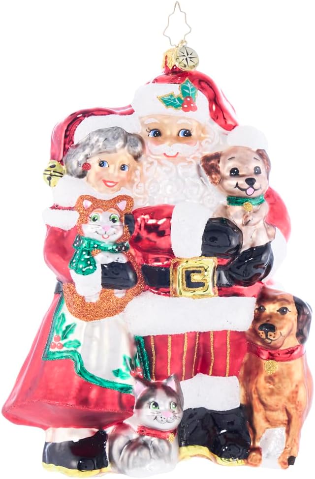 Christopher Radko Hand-Crafted European Glass Christmas Tree Decorative Ornament, Festive Fox