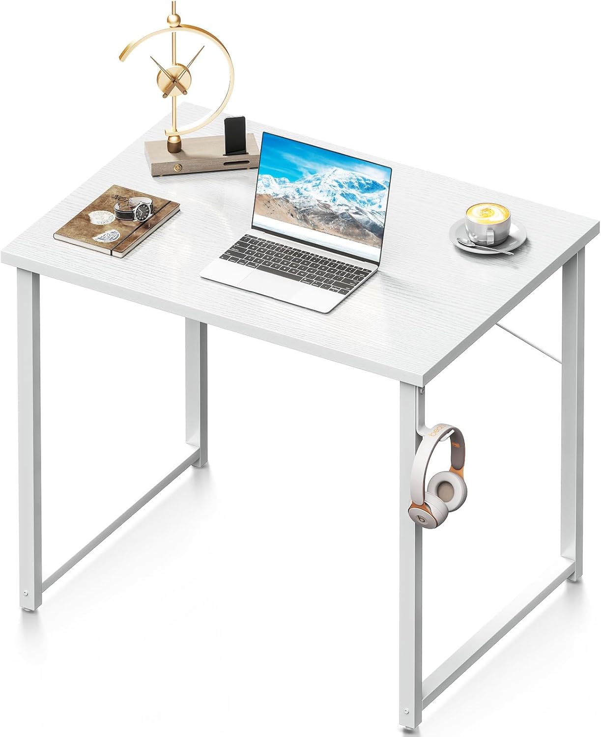 Coleshome 48 Inch Computer Desk, Modern Simple Style Desk for Home Office, Study Student Writing Desk, Vintage