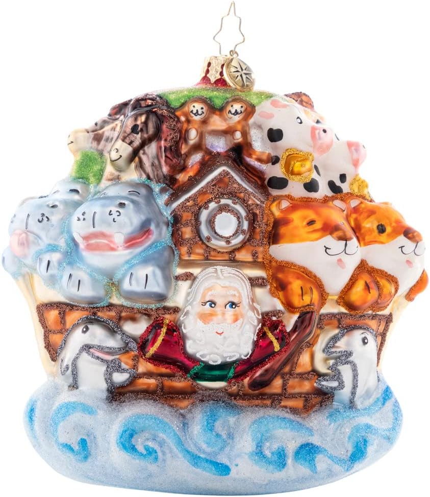 Christopher Radko Hand-Crafted European Glass Christmas Tree Decorative Ornament, Festive Fox