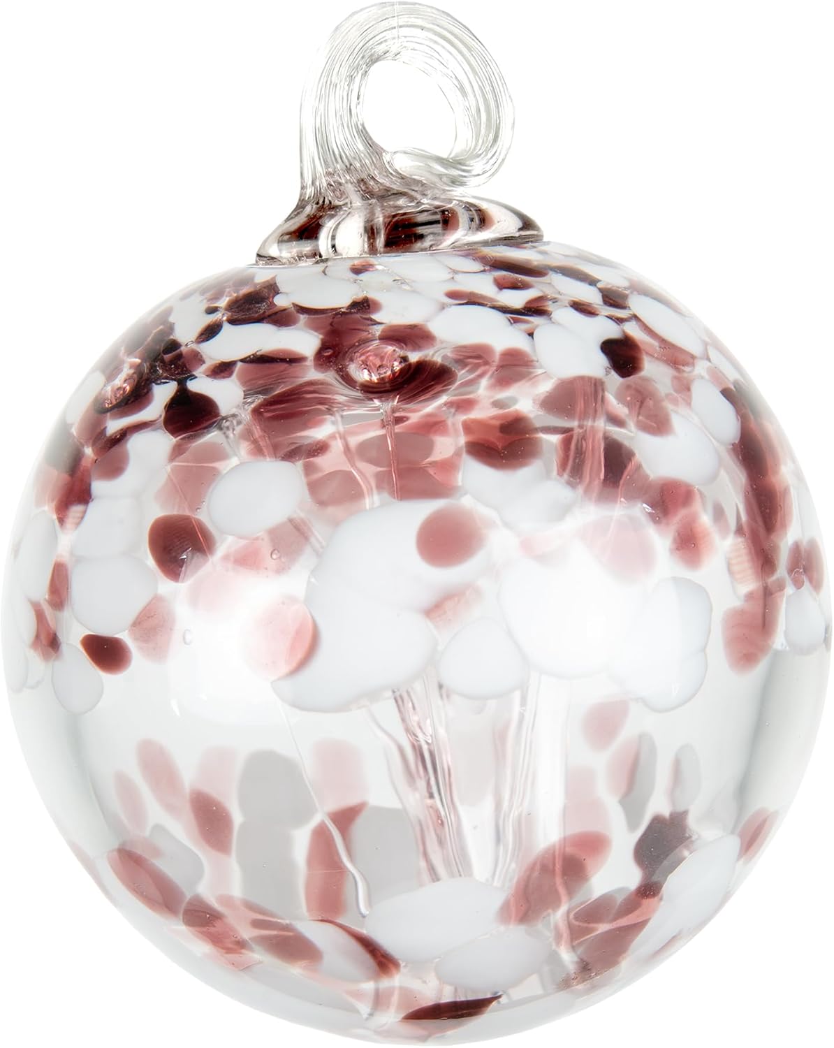 Dale Tiffany Hand Blown Glass, 3" Diameter Royal, Tree of Life Collection, Witch Globe Hanging Garden Indoor/Outdoor Decorative Ornament Gazing Ball