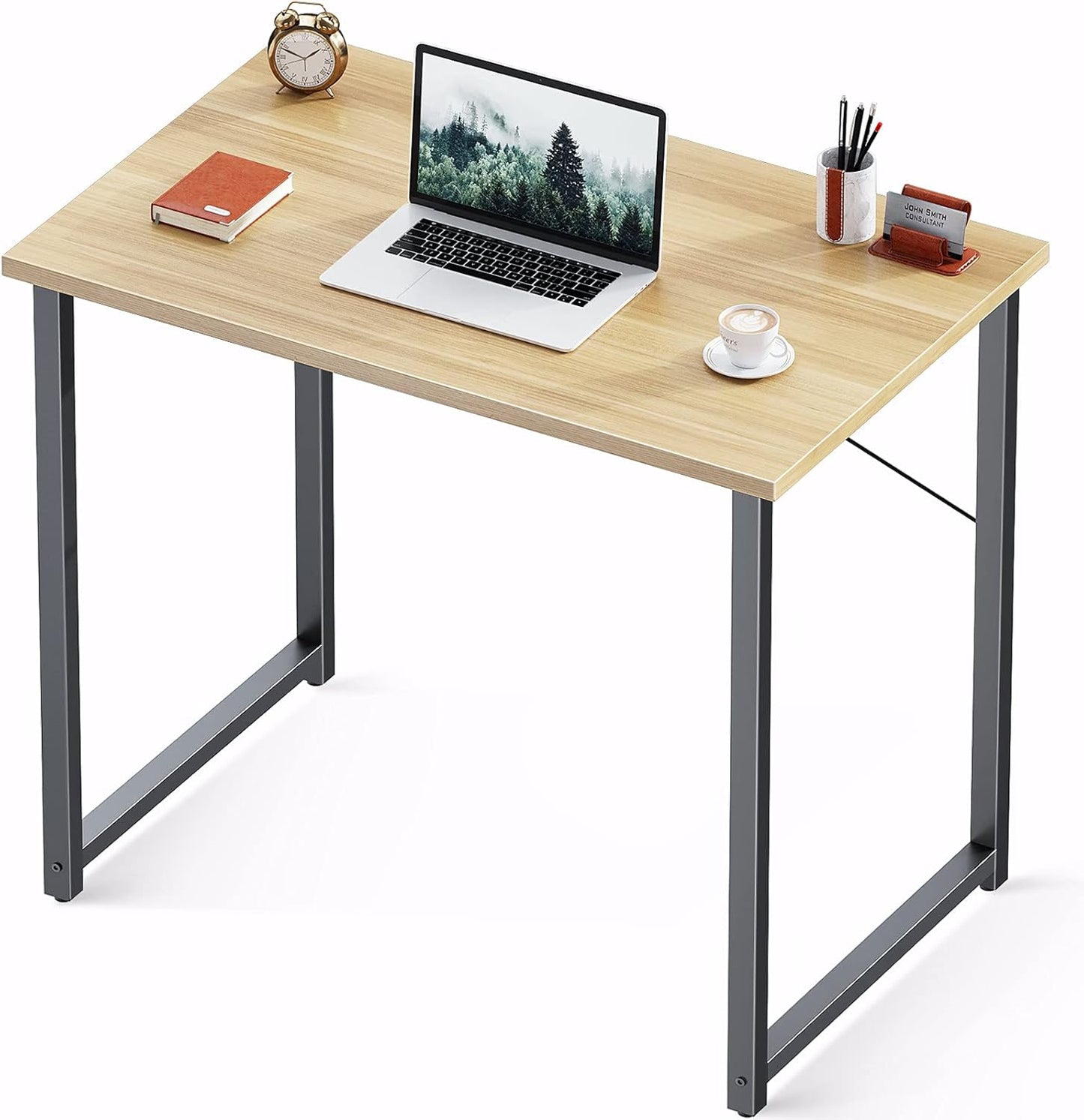 Coleshome 48 Inch Computer Desk, Modern Simple Style Desk for Home Office, Study Student Writing Desk, Vintage