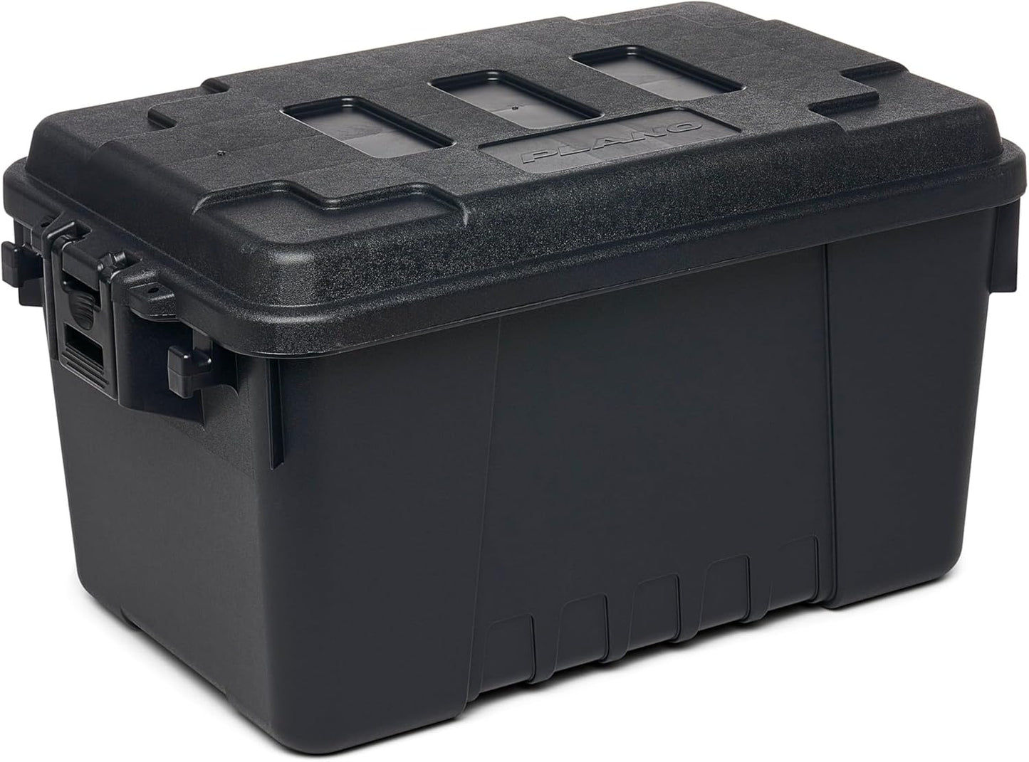 Plano Sportsman Trunk with Wheels, Black, 108-Quart, Lockable Storage Box, Rolling Sportsman Trunk, Hunting Gear and Ammunition Bin, Heavy-Duty Containers for Camping, Large