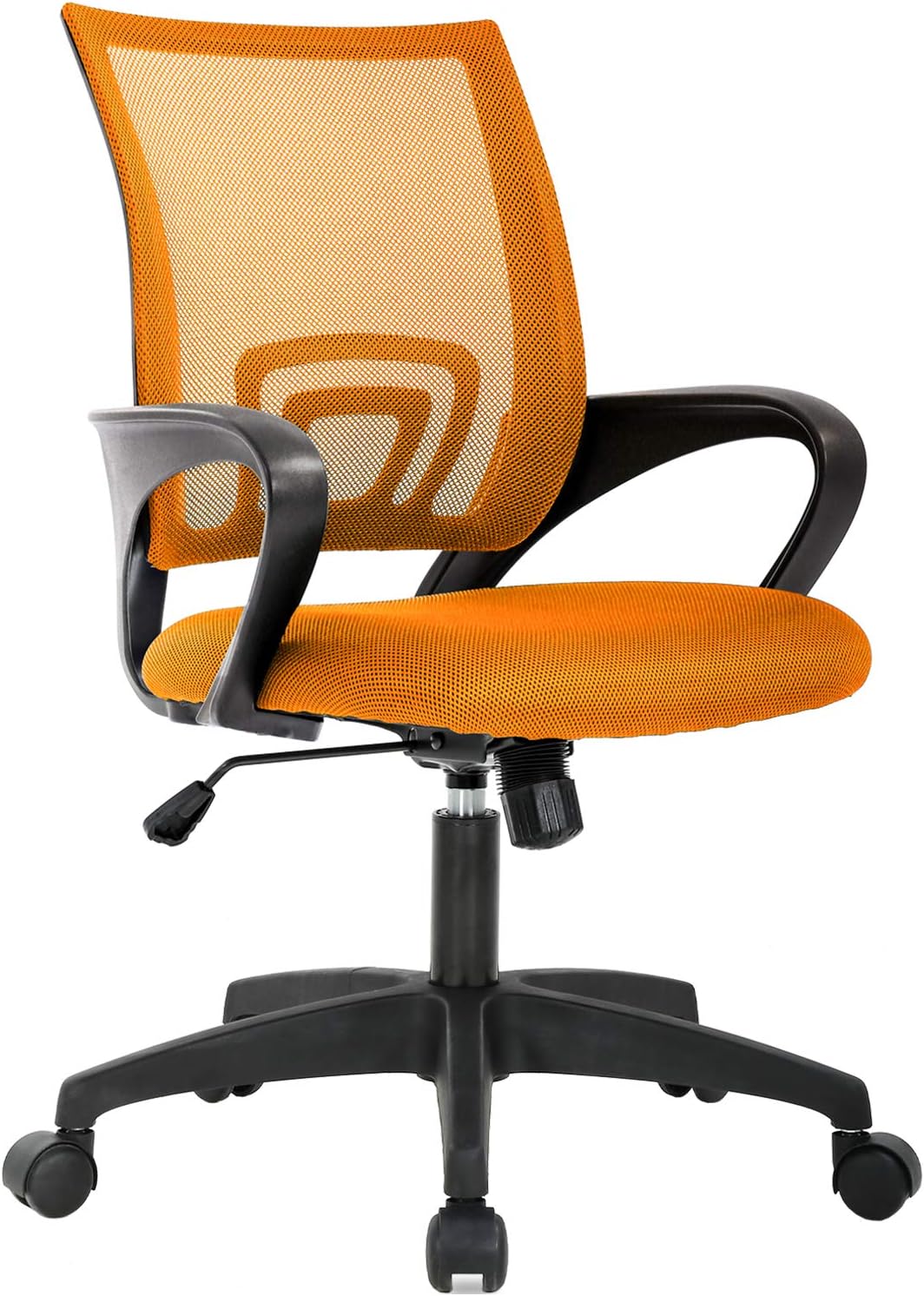 Home Office Chair Ergonomic Desk Chair Mesh Computer Chair with Lumbar Support Armrest Executive Rolling Swivel Adjustable Mid Back Task Chair for Women Adults, Black