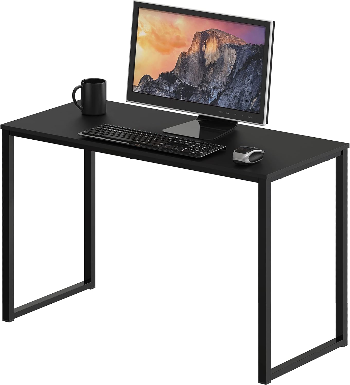 SHW Mission 48-Inch Home Office Computer Desk, Black