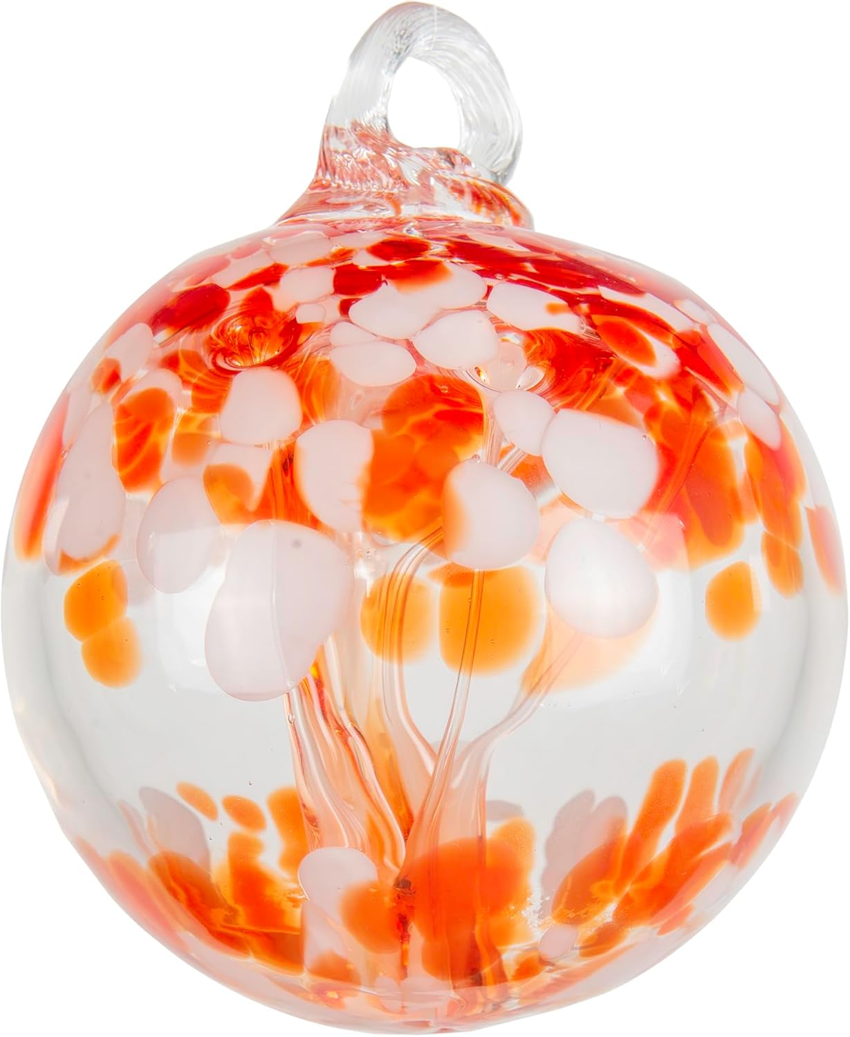 Dale Tiffany Hand Blown Glass, 3" Diameter Royal, Tree of Life Collection, Witch Globe Hanging Garden Indoor/Outdoor Decorative Ornament Gazing Ball