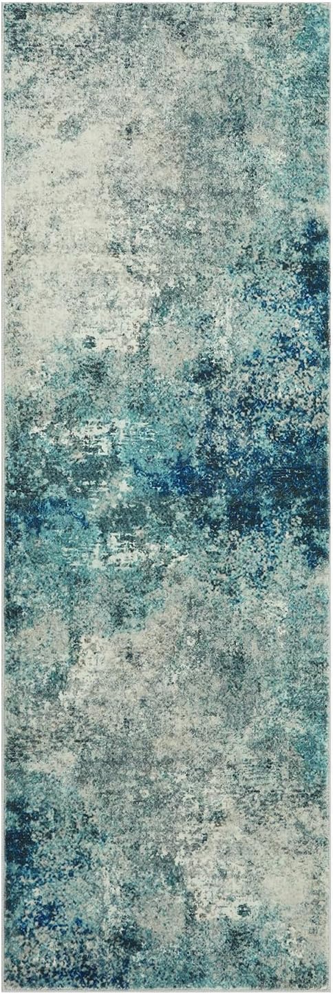 Lahome Modern Abstract Living Room Rug 8x10, Washable 8x10 Area Rugs for Bedroom Stain Resistant Non Slip, Large Red Soft Indoor Carpet for Dining Room Table Home Decor