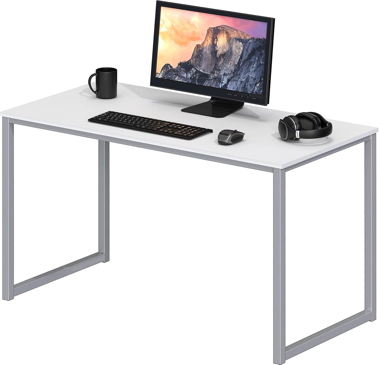 SHW Mission 48-Inch Home Office Computer Desk, Black