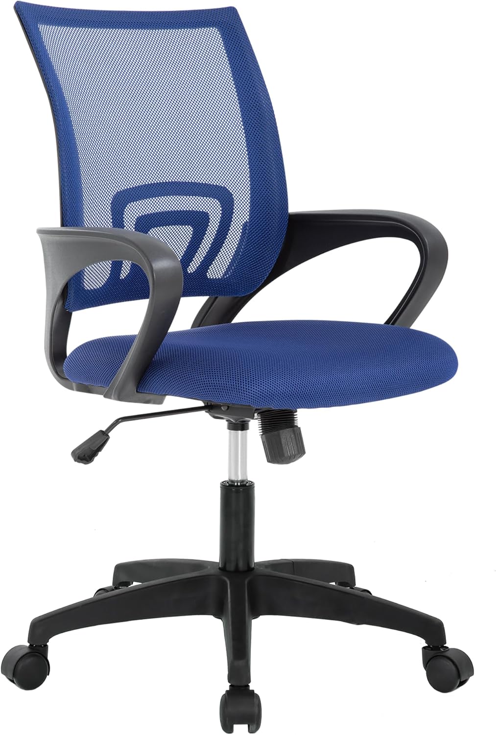 Home Office Chair Ergonomic Desk Chair Mesh Computer Chair with Lumbar Support Armrest Executive Rolling Swivel Adjustable Mid Back Task Chair for Women Adults, Black