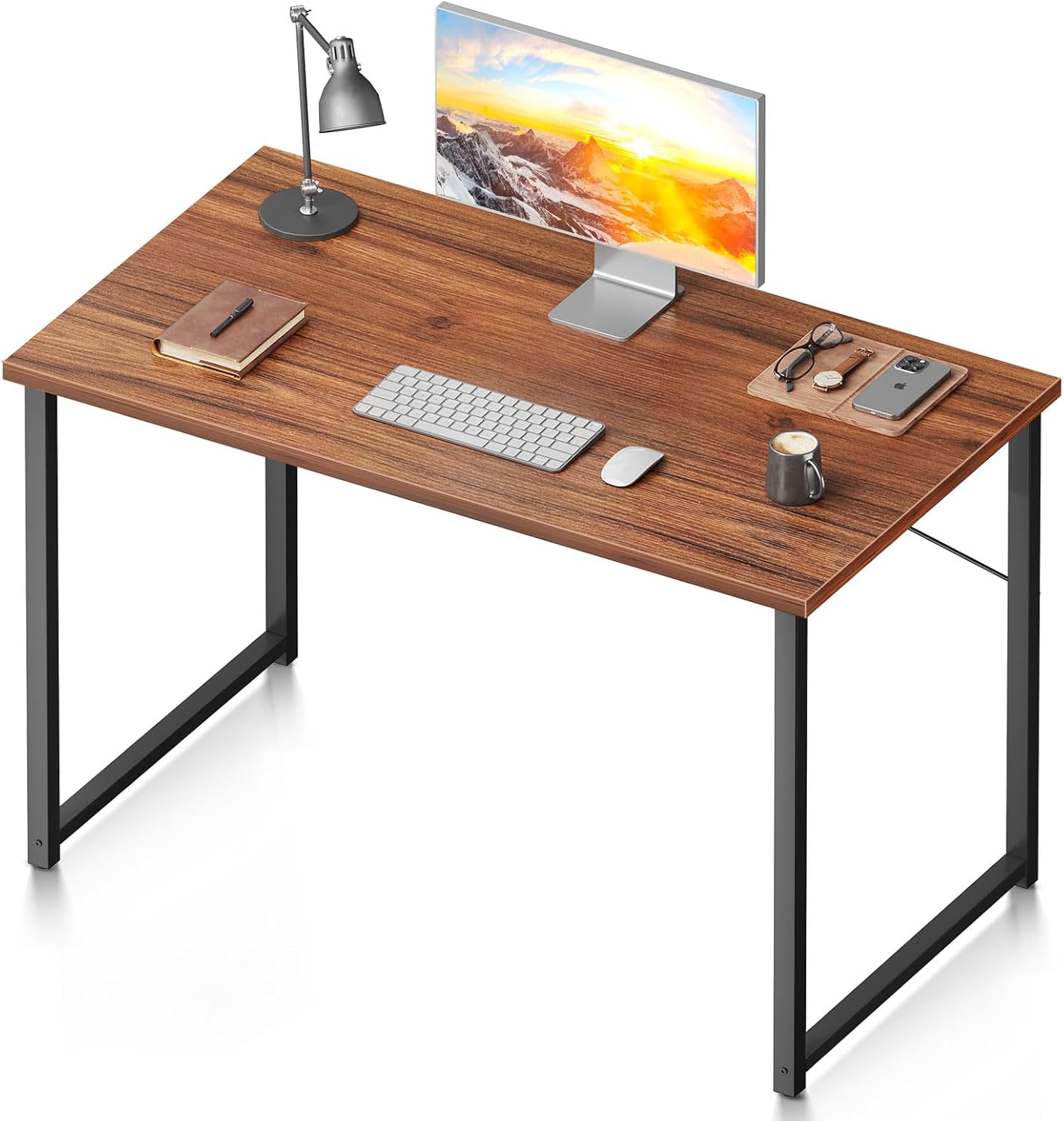 Coleshome 48 Inch Computer Desk, Modern Simple Style Desk for Home Office, Study Student Writing Desk, Vintage