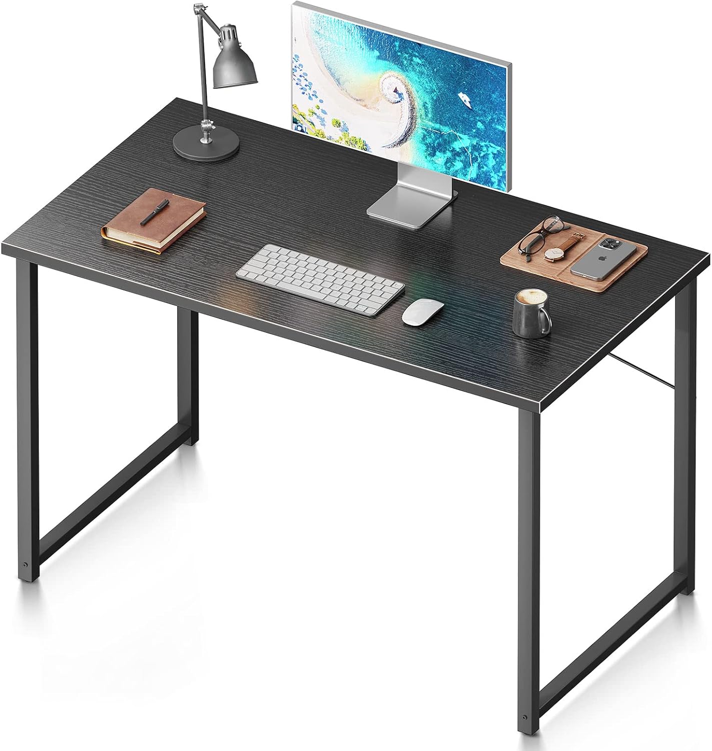 Coleshome 48 Inch Computer Desk, Modern Simple Style Desk for Home Office, Study Student Writing Desk, Vintage
