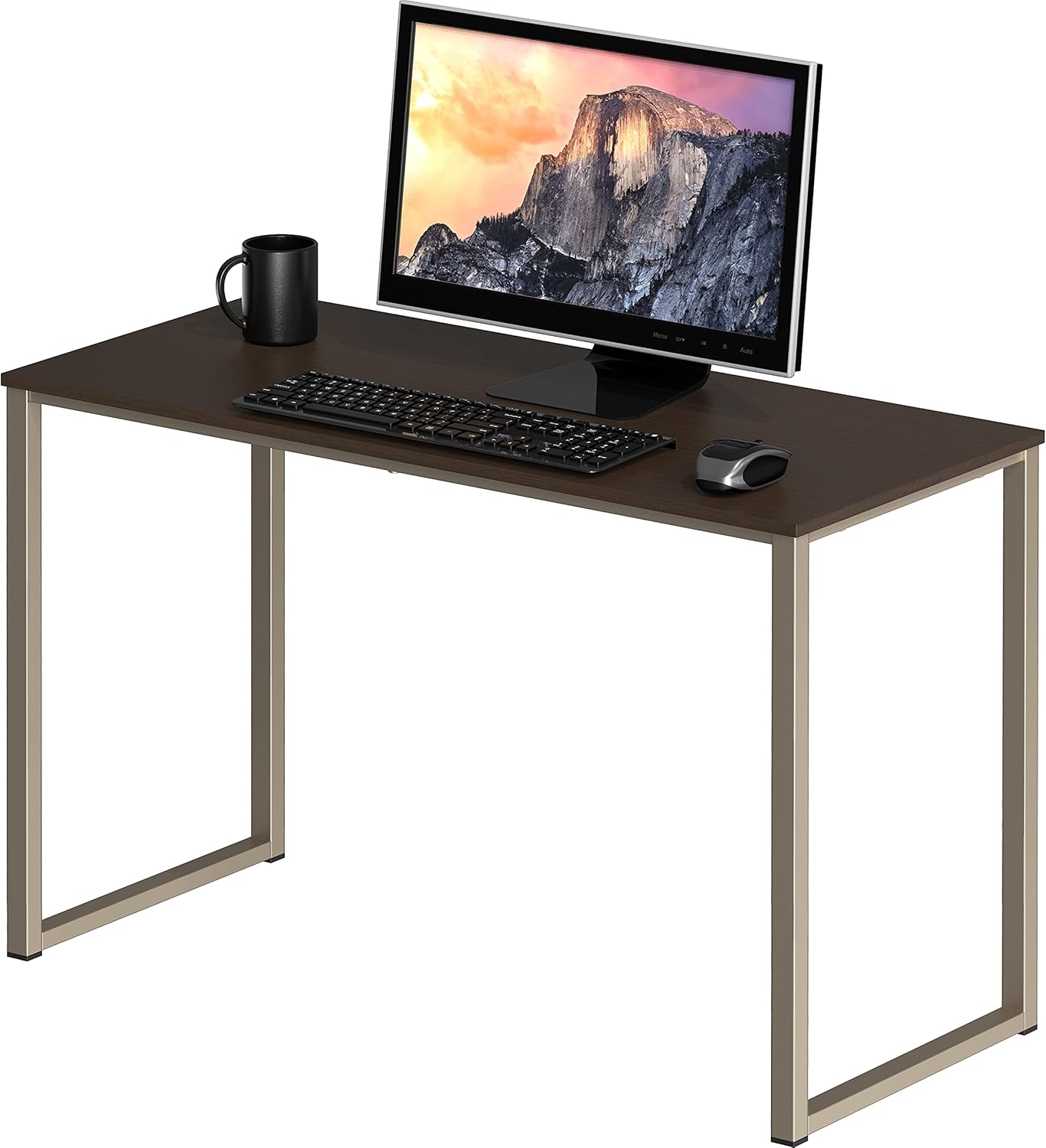 SHW Mission 48-Inch Home Office Computer Desk, Black