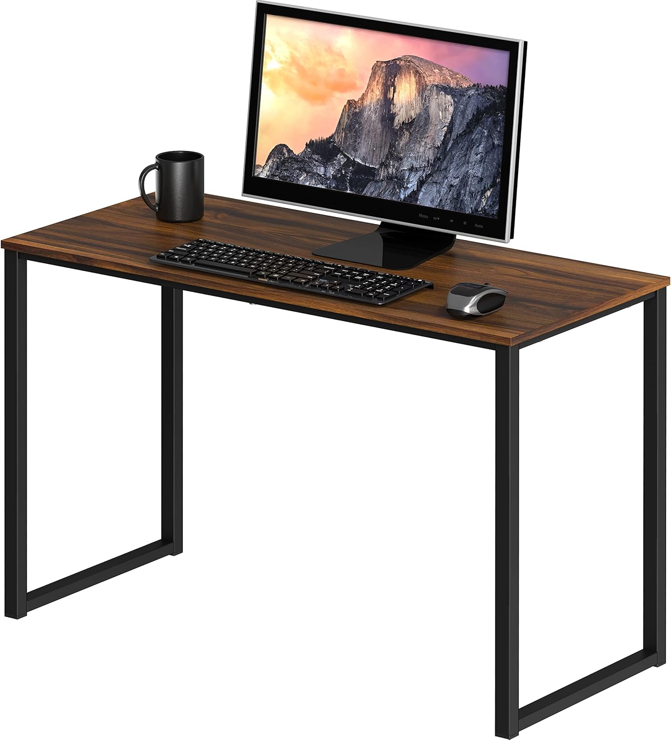 SHW Mission 48-Inch Home Office Computer Desk, Black