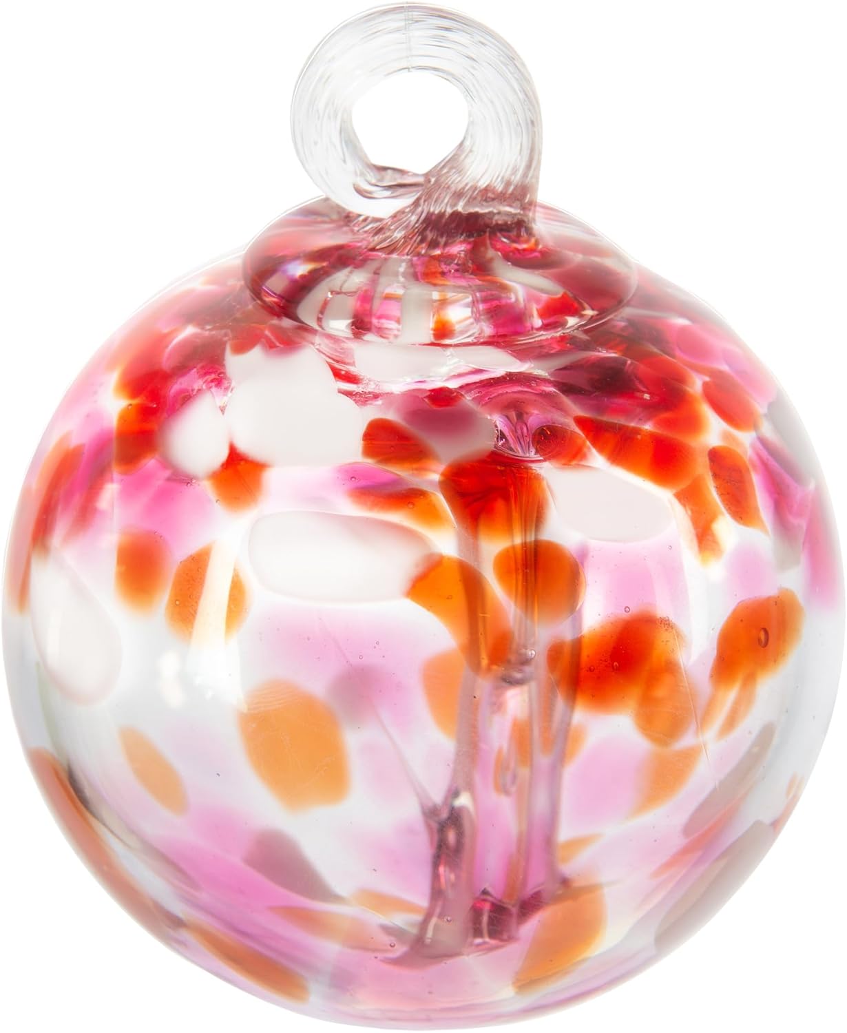 Dale Tiffany Hand Blown Glass, 3" Diameter Royal, Tree of Life Collection, Witch Globe Hanging Garden Indoor/Outdoor Decorative Ornament Gazing Ball