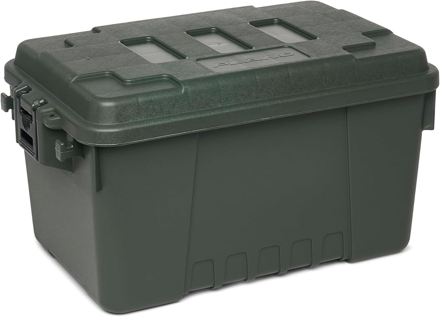 Plano Sportsman Trunk with Wheels, Black, 108-Quart, Lockable Storage Box, Rolling Sportsman Trunk, Hunting Gear and Ammunition Bin, Heavy-Duty Containers for Camping, Large