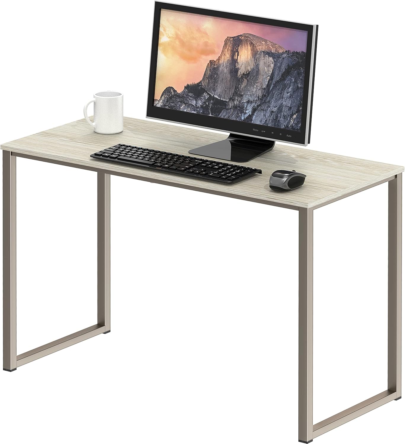 SHW Mission 48-Inch Home Office Computer Desk, Black