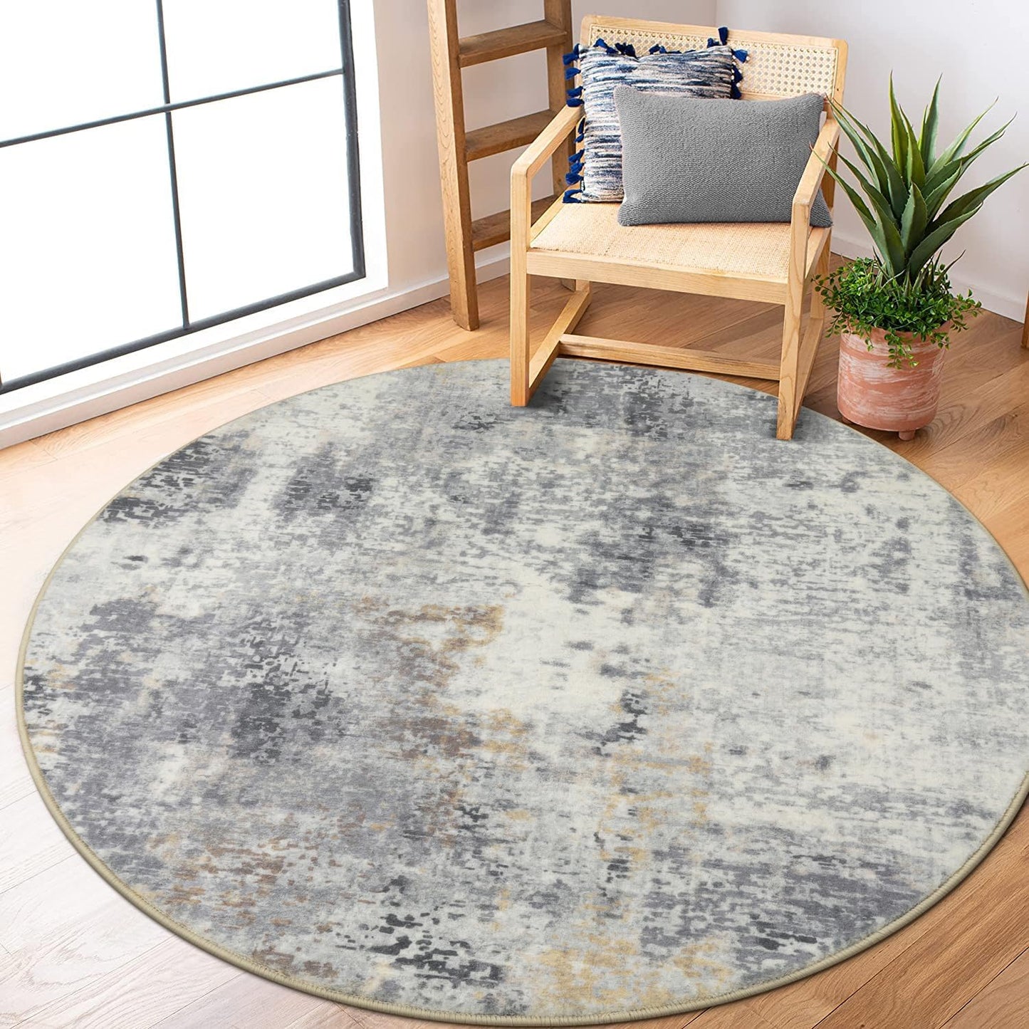 Lahome Modern Abstract Living Room Rug 8x10, Washable 8x10 Area Rugs for Bedroom Stain Resistant Non Slip, Large Red Soft Indoor Carpet for Dining Room Table Home Decor