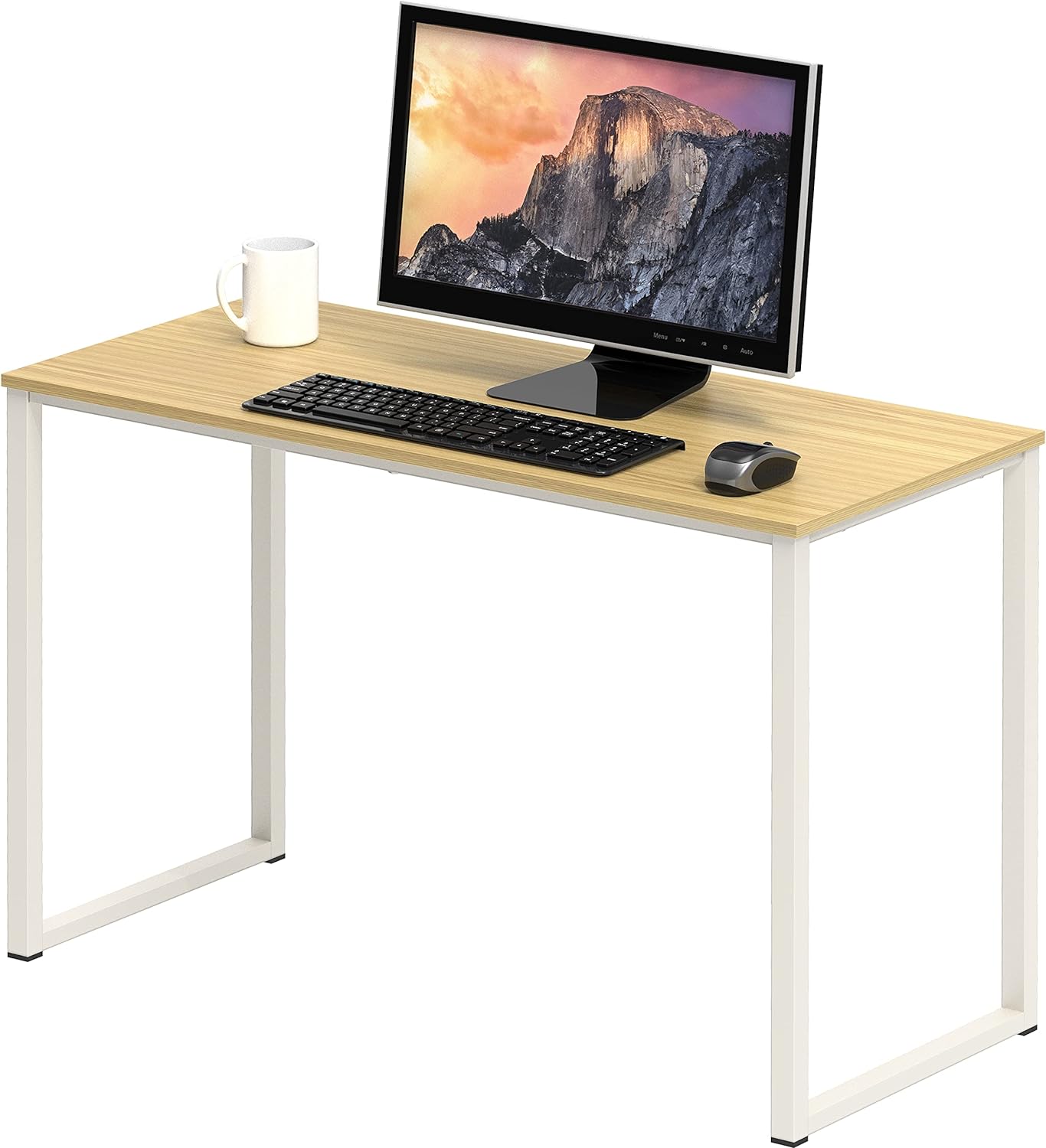 SHW Mission 48-Inch Home Office Computer Desk, Black